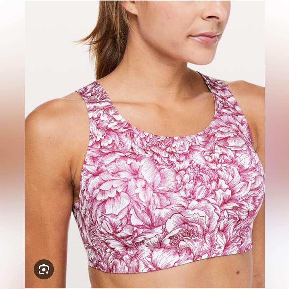 Lululemon Athletica Enlite Bra - Pink Floral Pattern